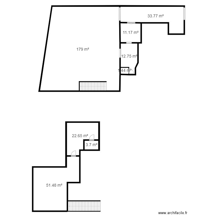 GARAGE OM NEGOCE CLINIQUE AUTO. Plan de 8 pièces et 316 m2