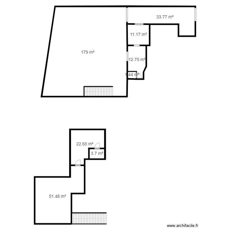 GARAGE OM NEGOCE CLINIQUE AUTO. Plan de 