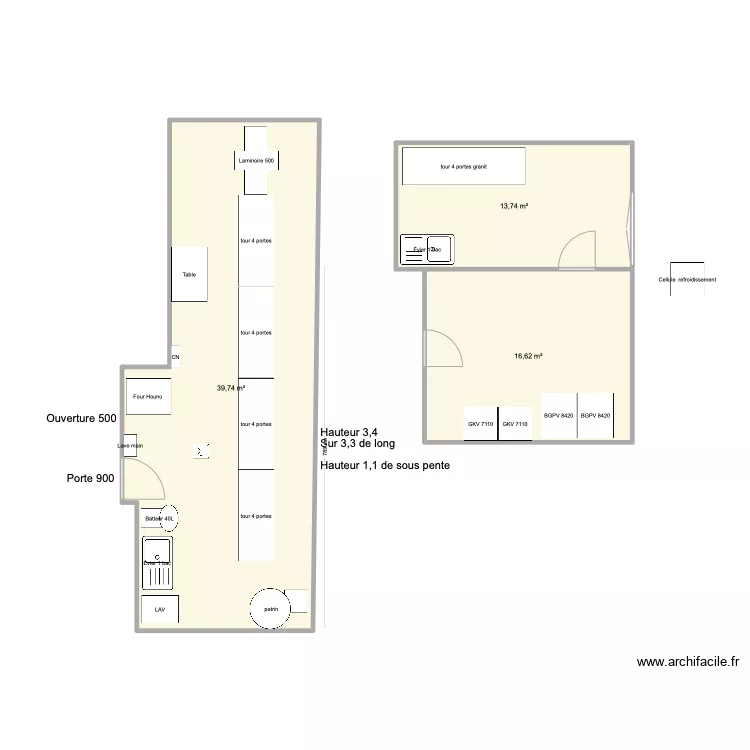 Douce comtoise. Plan de 