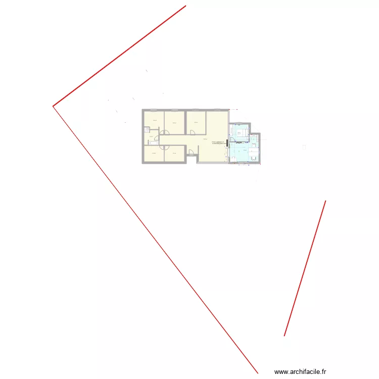 limite 3m plan archi adapté renfoncement. Plan de limite 3m plan archi adapté renfoncement. Plan de