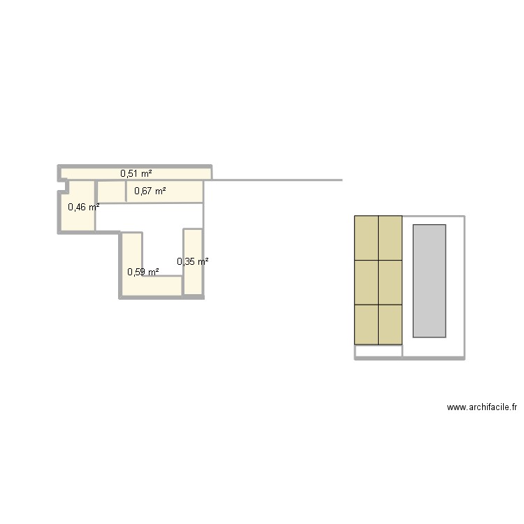 ENTREE. Plan de 7 pièces et 7 m2