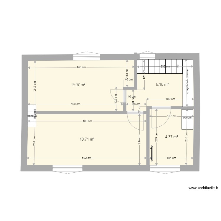 ETAGE version 2 avec cotation. Plan de 0 pièce et 0 m2