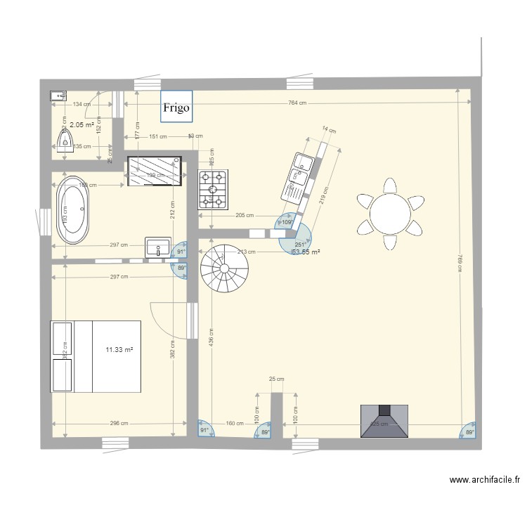 PLAN 1 ETAGE CHAMBRE ETAGE . Plan de 0 pièce et 0 m2