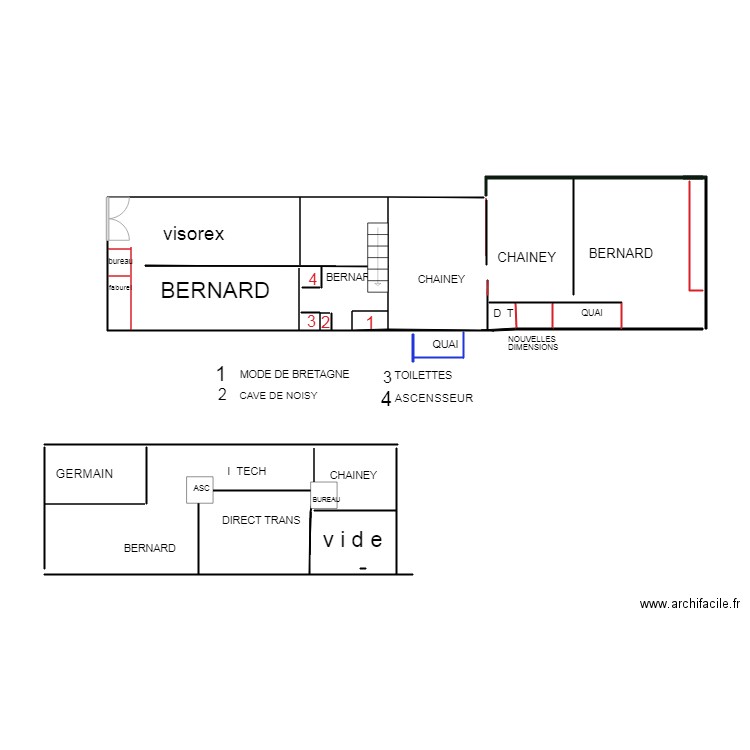 DIDEROT etage. Plan de 0 pièce et 0 m2