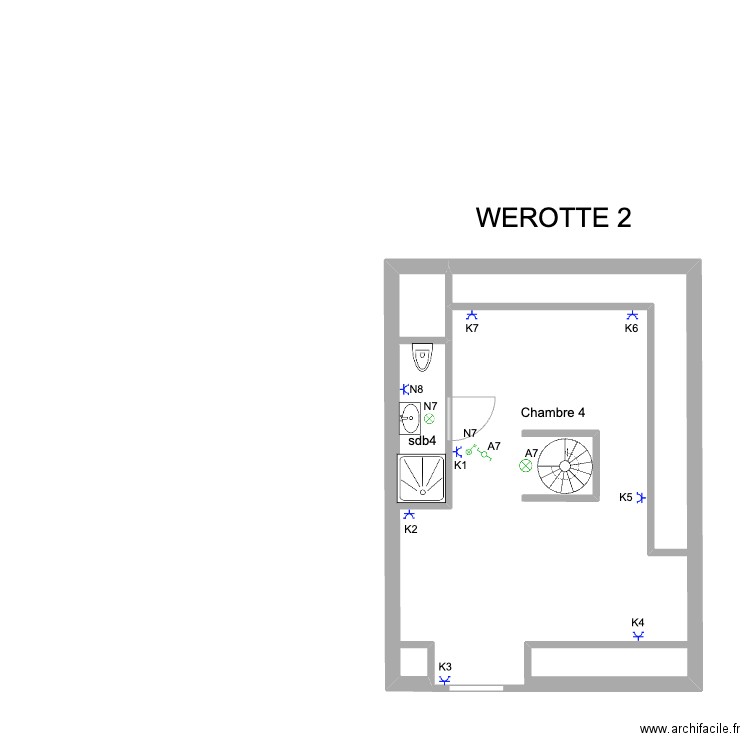 WEROTTE 2ème ok '. Plan de 0 pièce et 0 m2