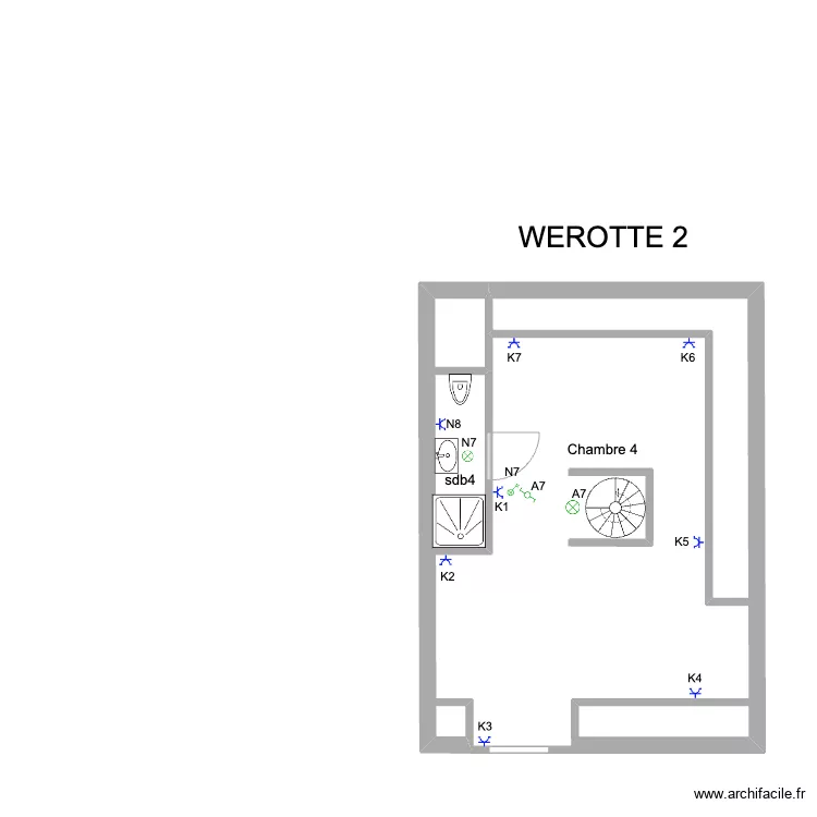 WEROTTE 2&egrave;me ok '. Plan de 