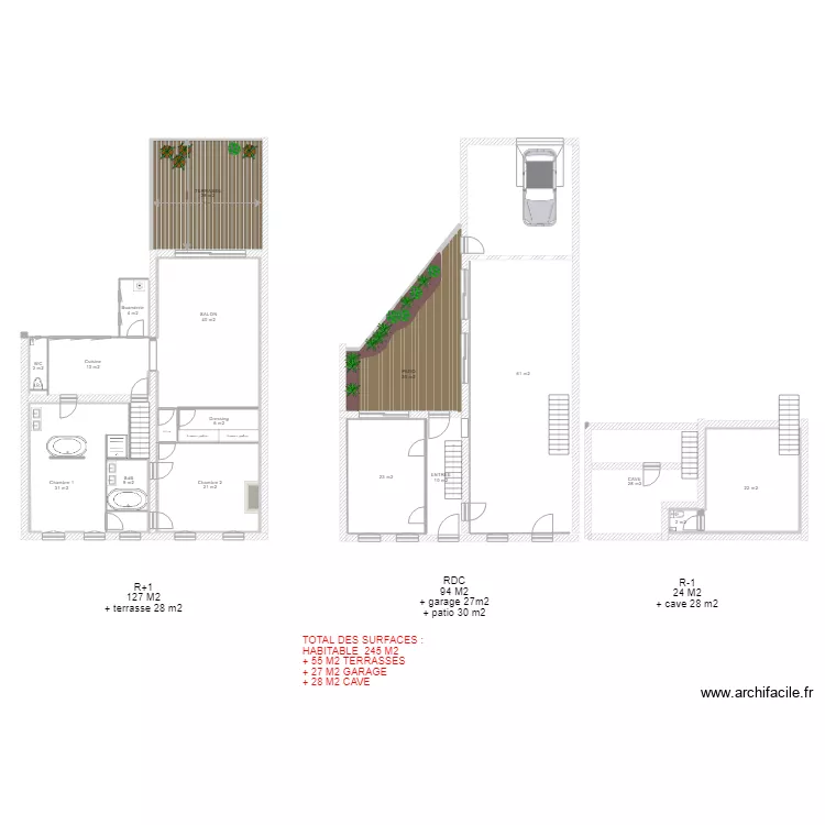 PELLEPORT agencement avant 2009. Plan de 