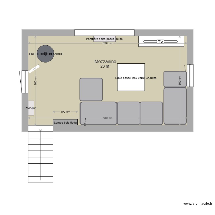 MEZZANINE. Plan de 0 pièce et 0 m2