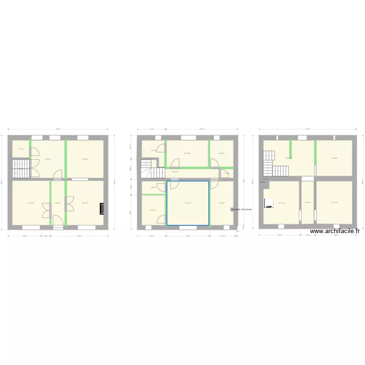Diderot avant travaux. Plan de Diderot avant travaux. Plan de
