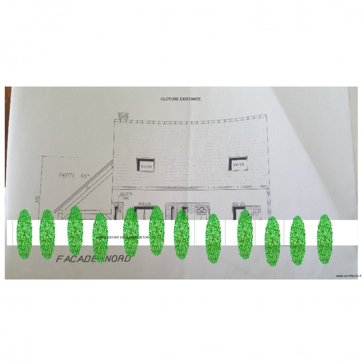 PROJET ROLAND EXISTANT. Plan de 0 pièce et 0 m2