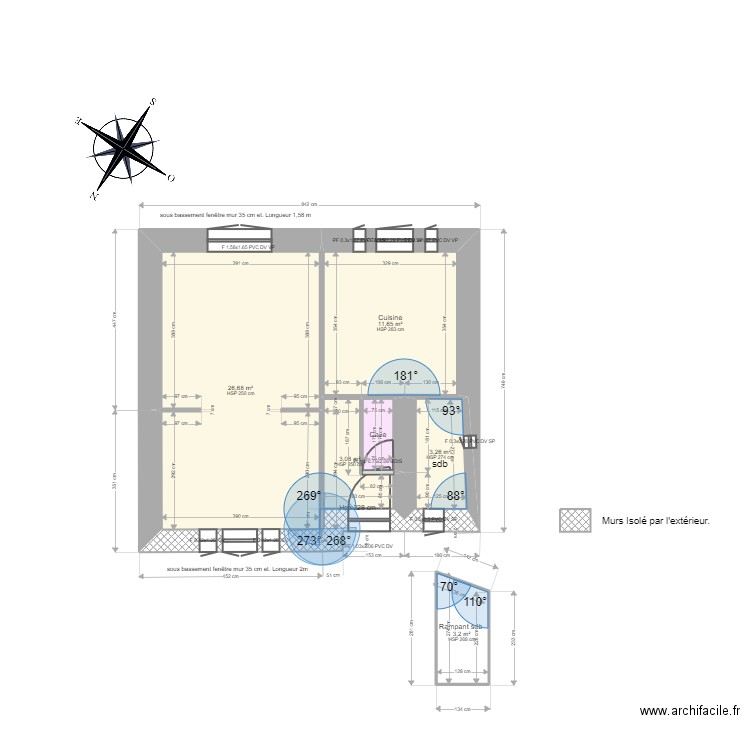 Latzer. Plan de 16 pièces et 109 m2