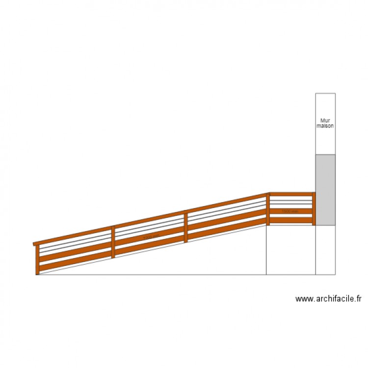 Garde corps rampe. Plan de 0 pièce et 0 m2