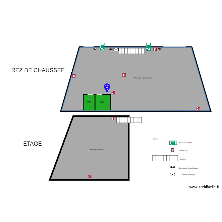 PLAN LOCAUX AMIANTE 3. Plan de 0 pièce et 0 m2