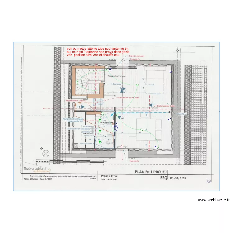 TEOT ANNEXE ETAGE. Plan de TEOT ANNEXE ETAGE. Plan de