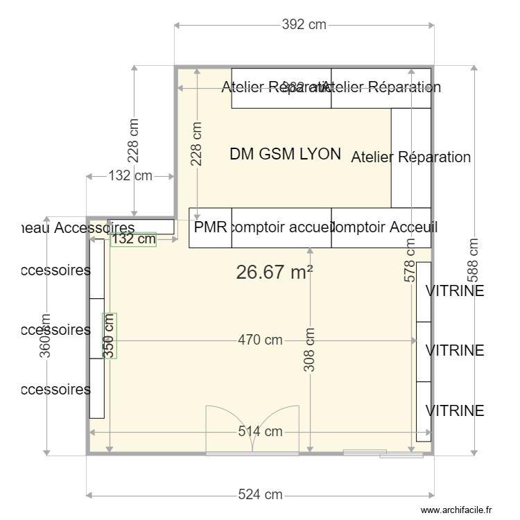 dm gsm. Plan de 0 pièce et 0 m2