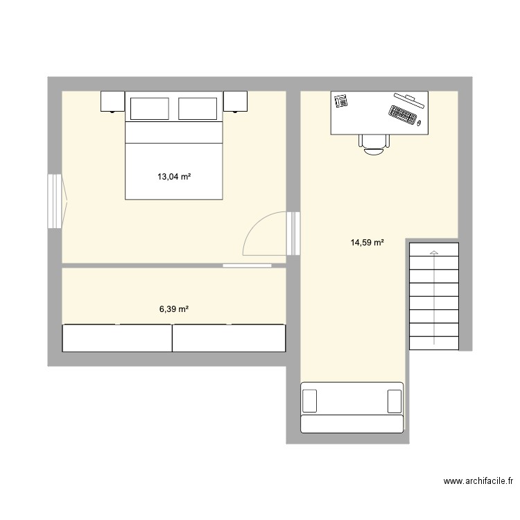 Etage. Plan de 0 pièce et 0 m2