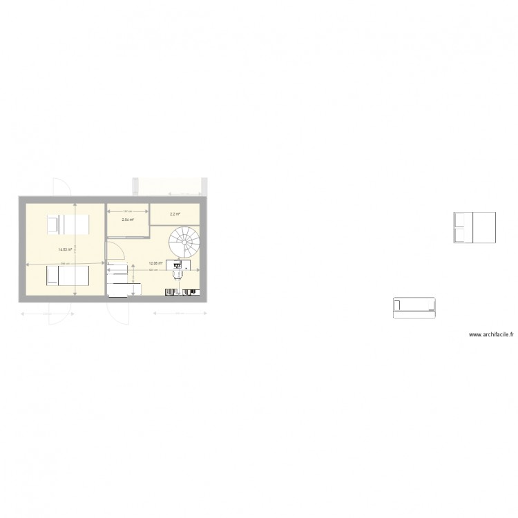 SAINT NAZAIRE MAISON étage 1. Plan de 0 pièce et 0 m2