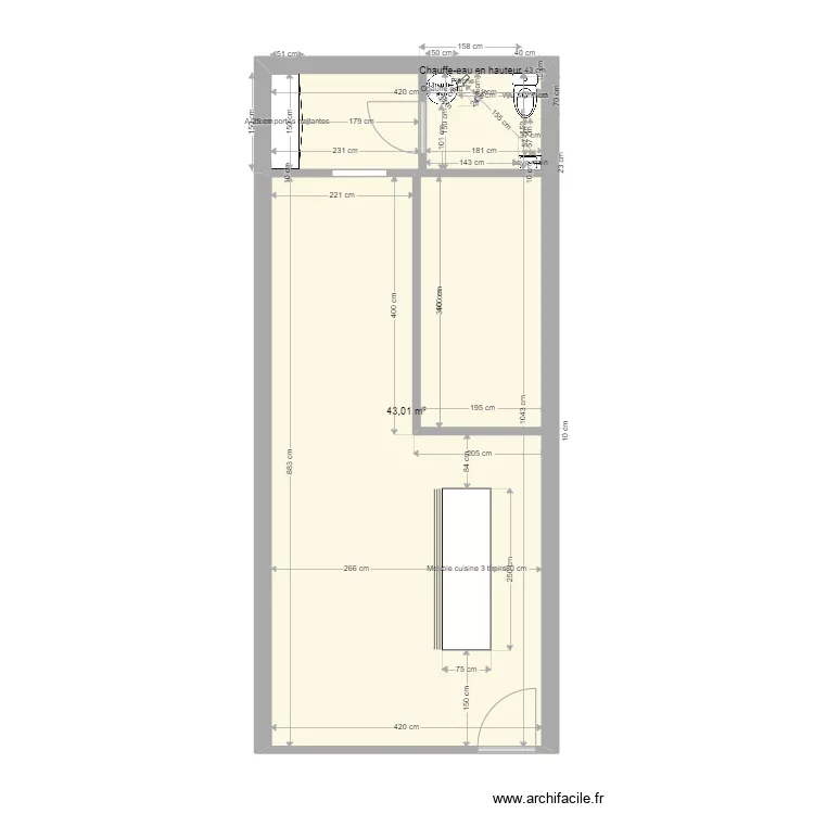 Chloé Maïda après-travaux. Plan de Chloé Maïda après-travaux. Plan de