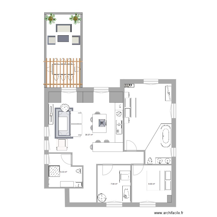 projet 2 etage evry. Plan de 0 pièce et 0 m2
