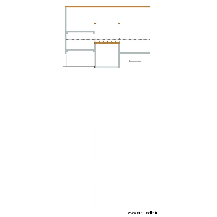 existant coupe2. Plan de 0 pièce et 0 m2