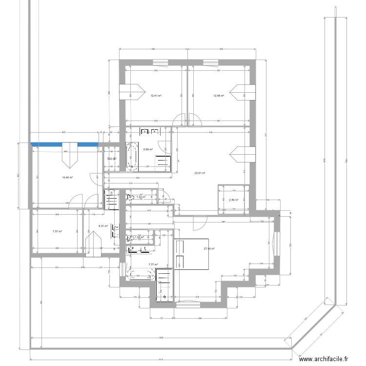 tourgeville etage V1 . Plan de 0 pièce et 0 m2