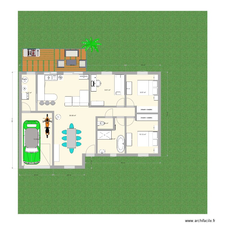 Plan Plain pied RP final1. Plan de 0 pièce et 0 m2