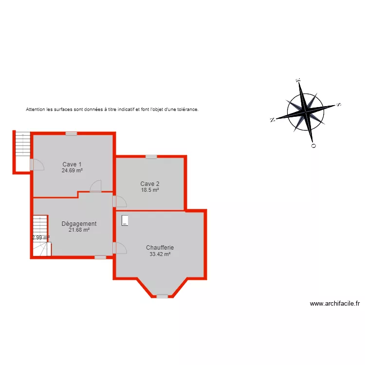 BI 6552 sous sol. Plan de 