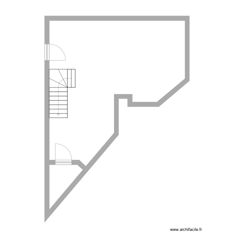 Eglise Ch de Wavre 205 RDC Maison. Plan de 