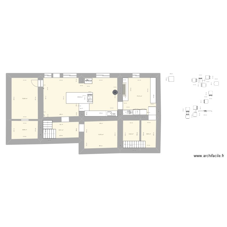 Maison Plombieres RDC. Plan de 0 pièce et 0 m2