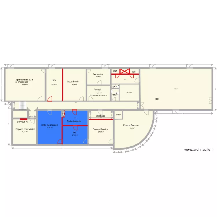 ST julien Projet. Plan de 