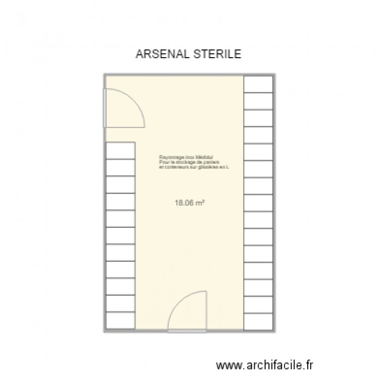 Centre jean Perrin Arsenal Stérile. Plan de 0 pièce et 0 m2