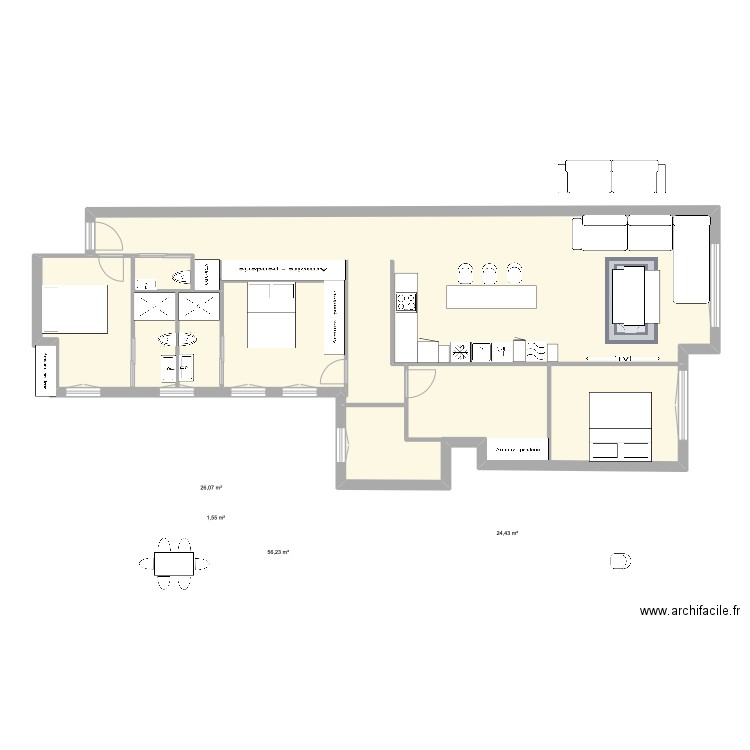 lagasca 27 3e 4. Plan de 0 pièce et 0 m2