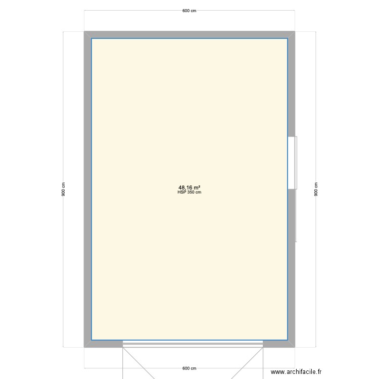 garage toit plat. Plan de 0 pièce et 0 m2