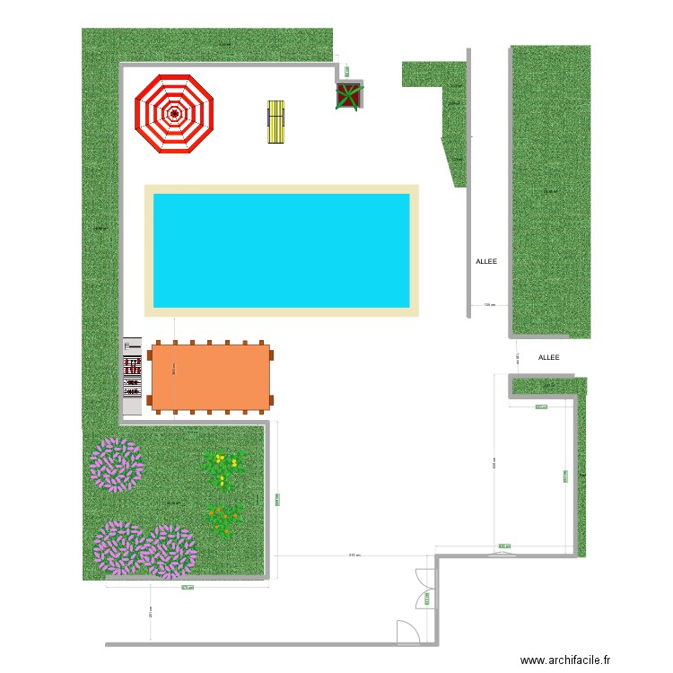 TERRASSE. Plan de 0 pièce et 0 m2