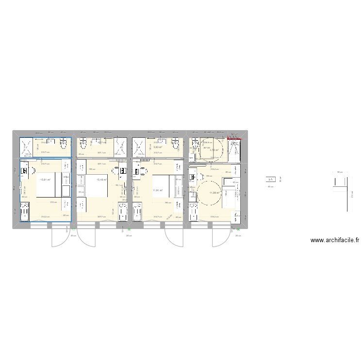 bat D perso 1023handi. Plan de 0 pièce et 0 m2