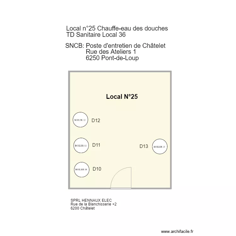 sncb plan 25. Plan de 