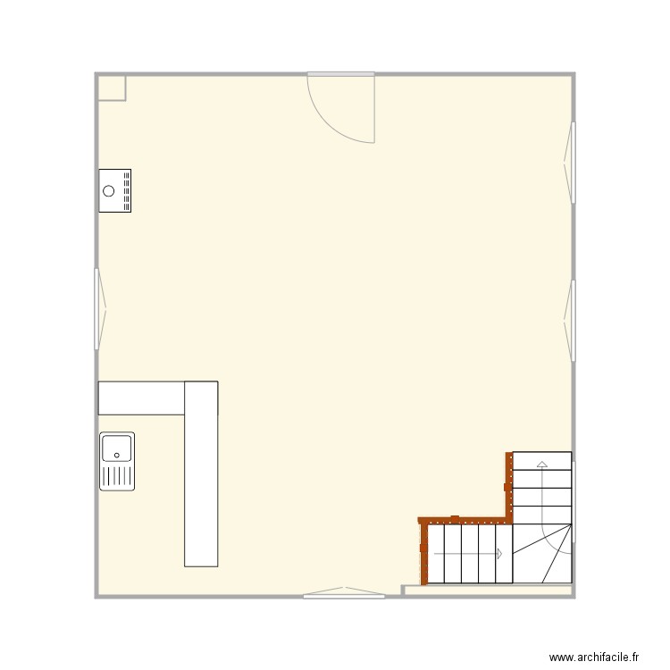 etage chalet. Plan de 0 pièce et 0 m2