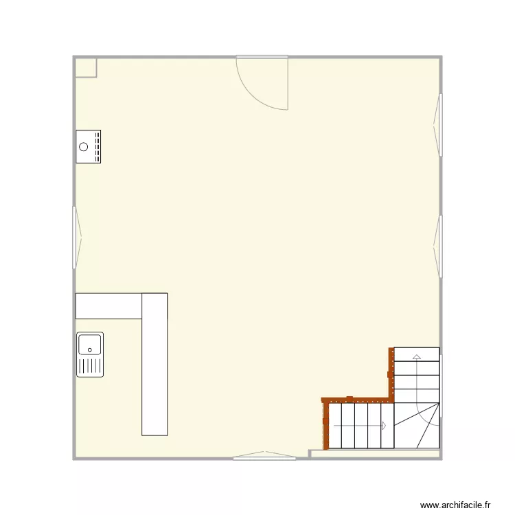 etage chalet. Plan de 