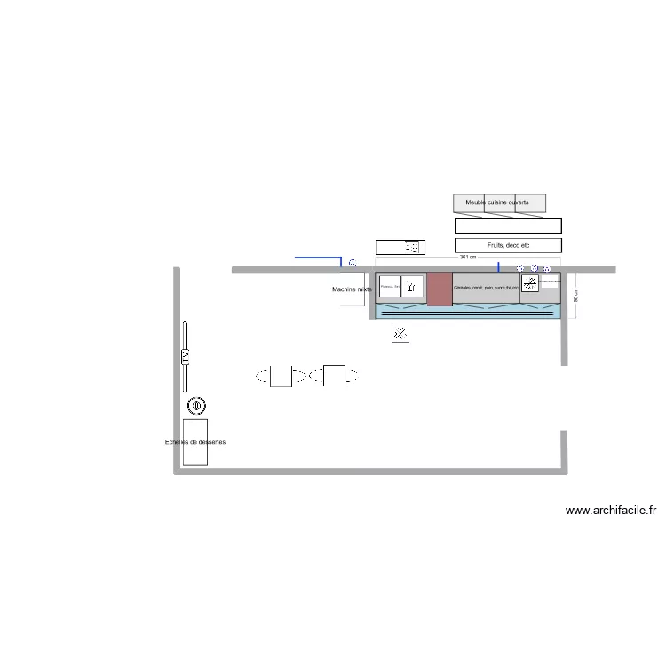 Cafet Chateau. Plan de 