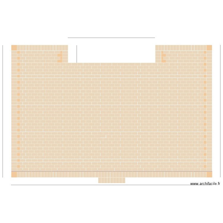 appareillage pavés terrasse. Plan de 0 pièce et 0 m2