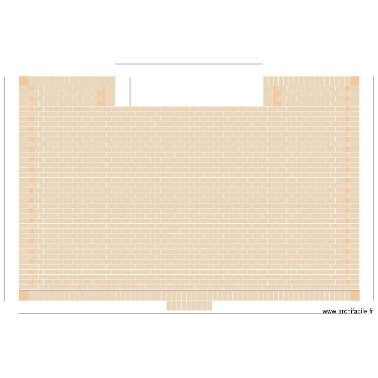 appareillage pavés terrasse. Plan de 0 pièce et 0 m2