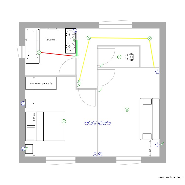 plan ETAGE BIS. Plan de 0 pièce et 0 m2