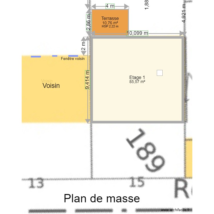 Plan de masse. Plan de 0 pièce et 0 m2