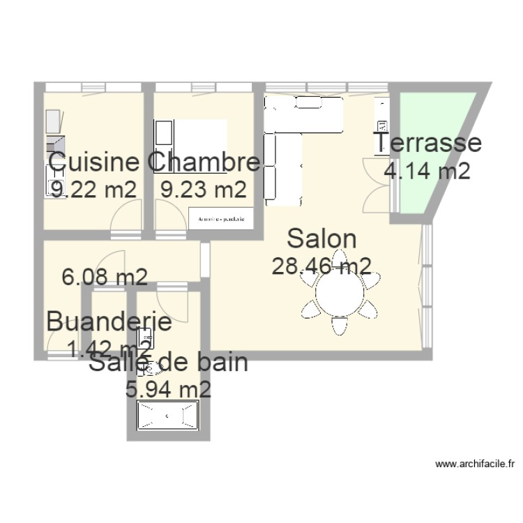 Appartement Laxou CHRISTOPHE. Plan de 0 pièce et 0 m2