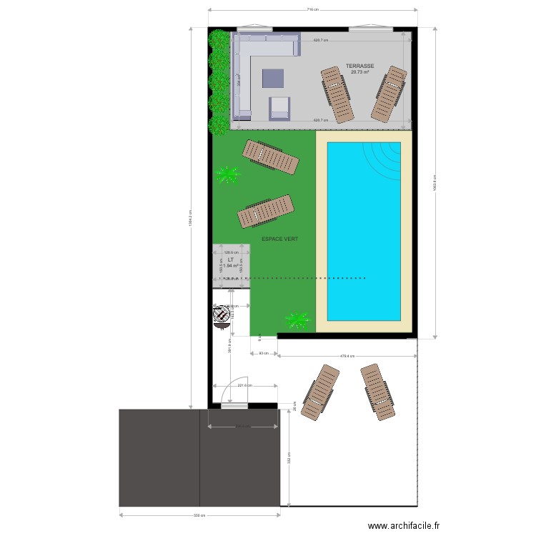 Projet piscine Jilali. Plan de 0 pièce et 0 m2