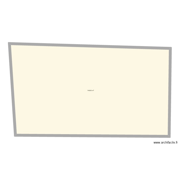 Garage pour box chevaux. Plan de 1 pièce et 149 m2