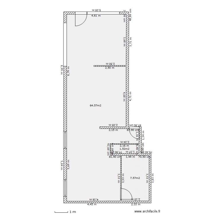 quy hoquet actuel. Plan de 0 pièce et 0 m2