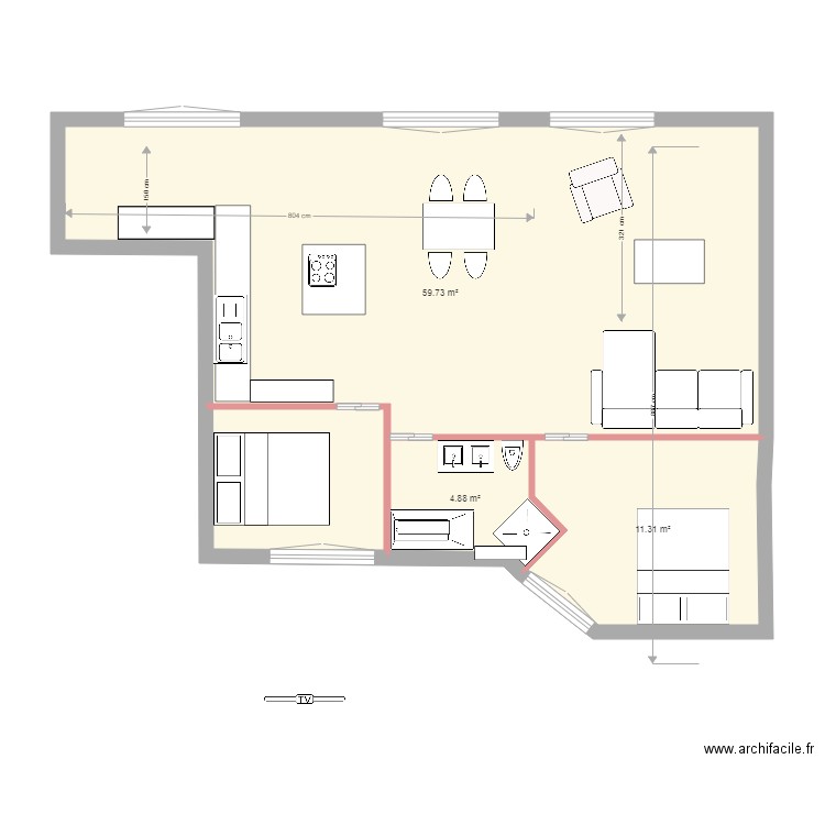 projet paris 7. Plan de 0 pièce et 0 m2