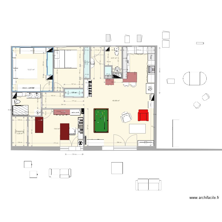 Plan appartement Crocki rev 29. Plan de 0 pièce et 0 m2