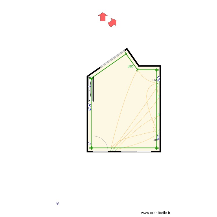 Plan électricité x 2 propre version 2 que la chambre. Plan de 0 pièce et 0 m2